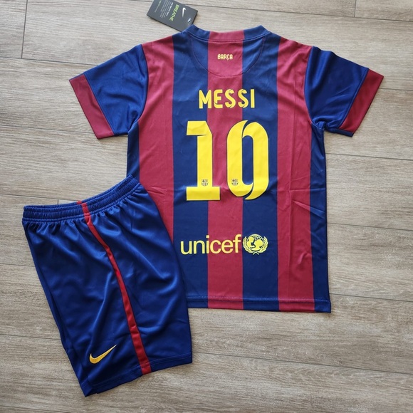 Barcelona 2015 retro set for kids Messi 10 - Picture 4 of 5